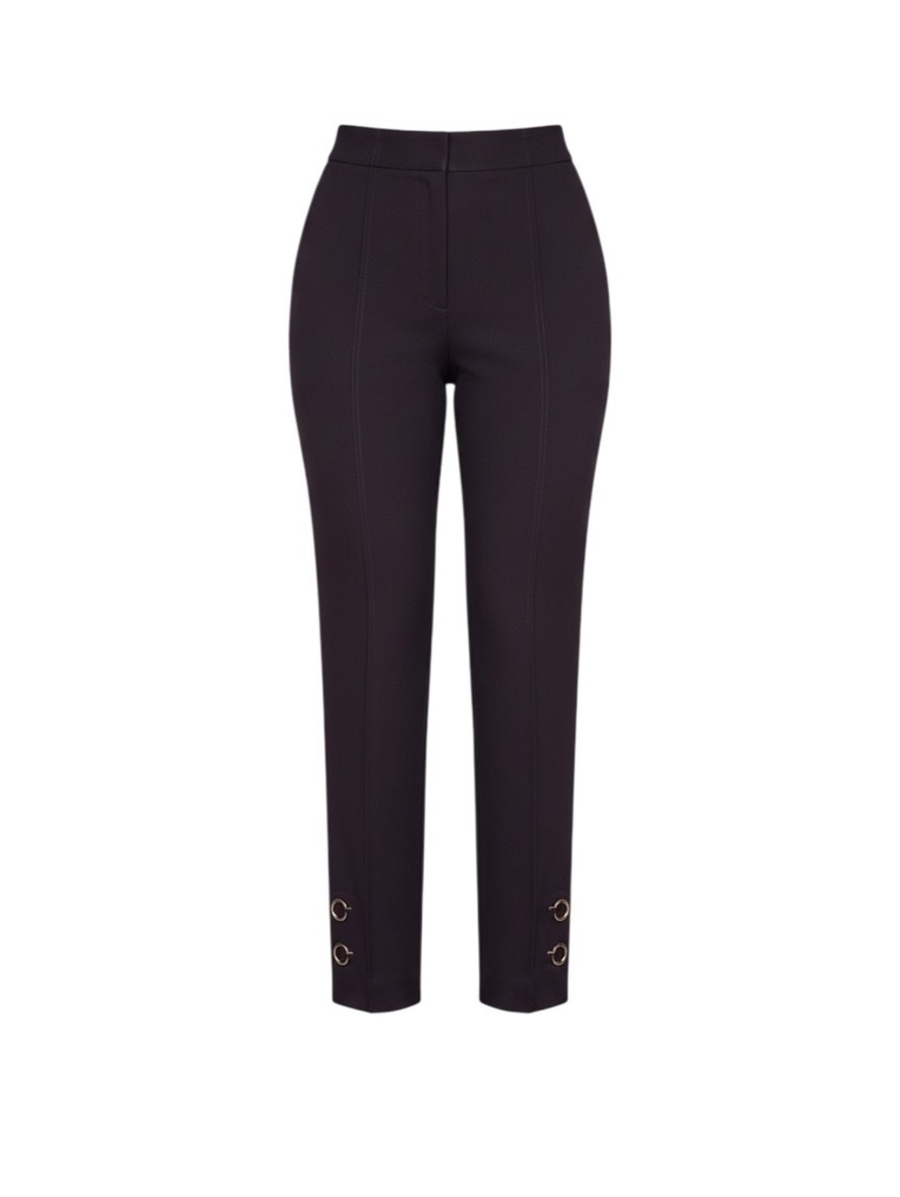St. John Deep Plum Tailored Pants